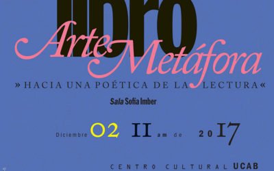 Invitación a la inauguración de la  exposición Libro, arte y metáfora