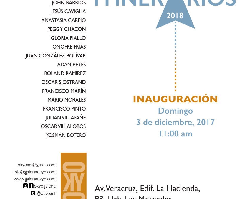 Exposición Colectiva Itinerarios 2018